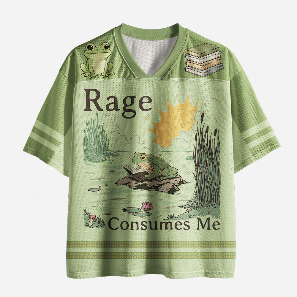 Pagewings Rage Consumes Me Unisex Mesh Jersey