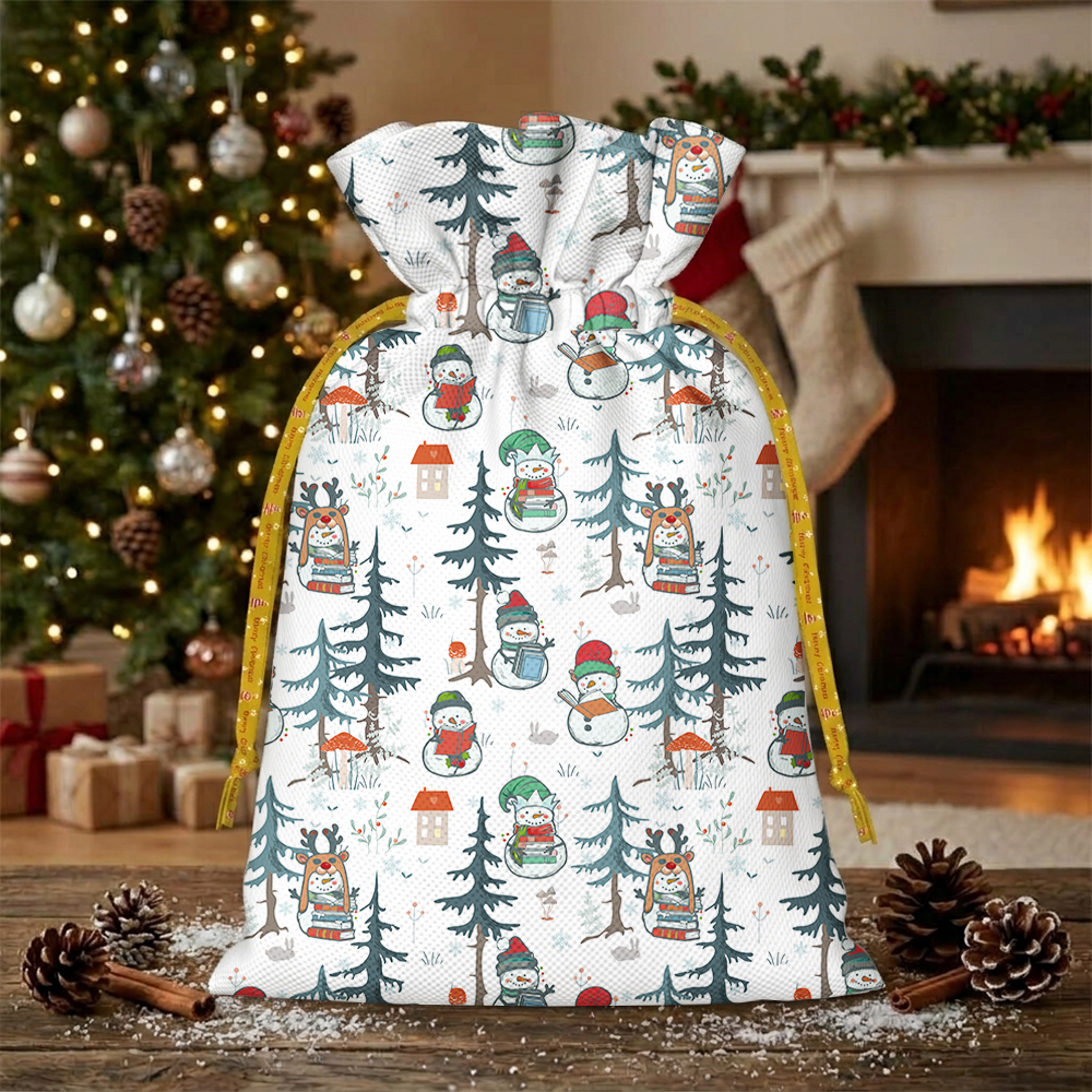 Pagewings  Winter Snowman Christmas Santa Sack