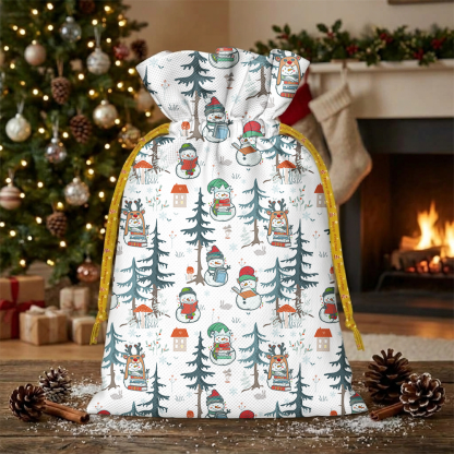 Pagewings  Winter Snowman Christmas Santa Sack