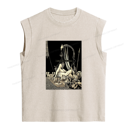 Pagewing Girls Will Be Girls Women's Washed Tank Top