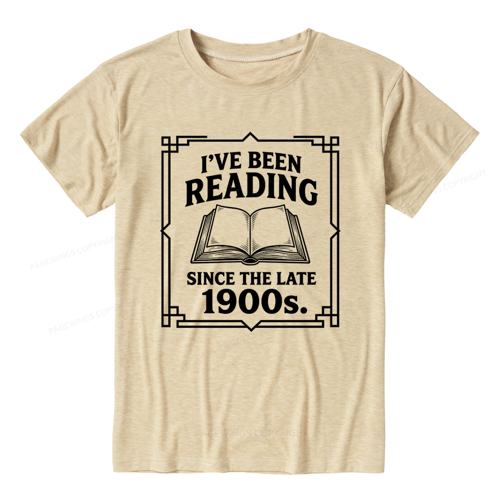Pagewings I’ve Been Reading Since The Late 1900s Unisex Heather T-Shirt