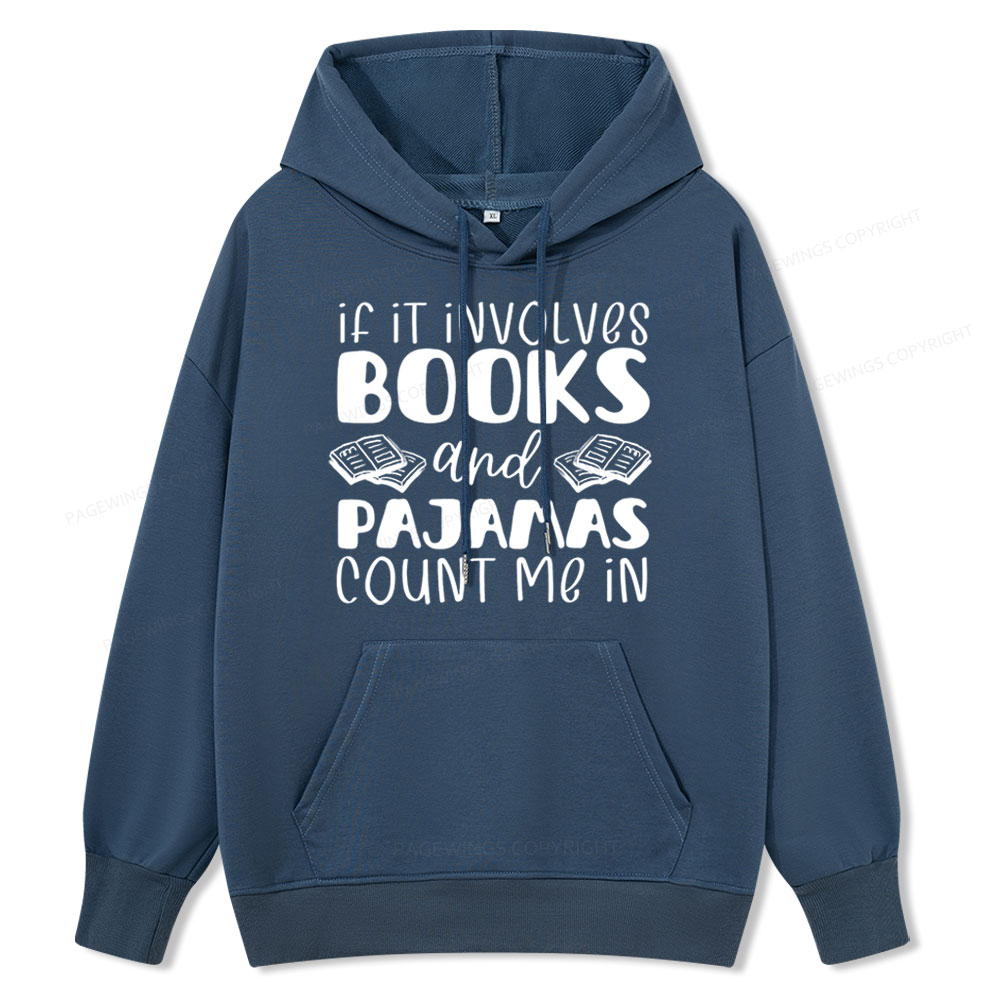 Pagewings Books And Pajamas Unisex Classic Hoodie