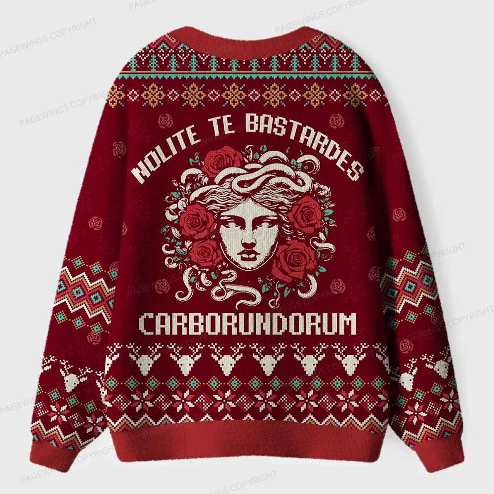 Pagewings Nolite Te Bastardes Carborundorum Unisex Ugly Cardigan Sweaters
