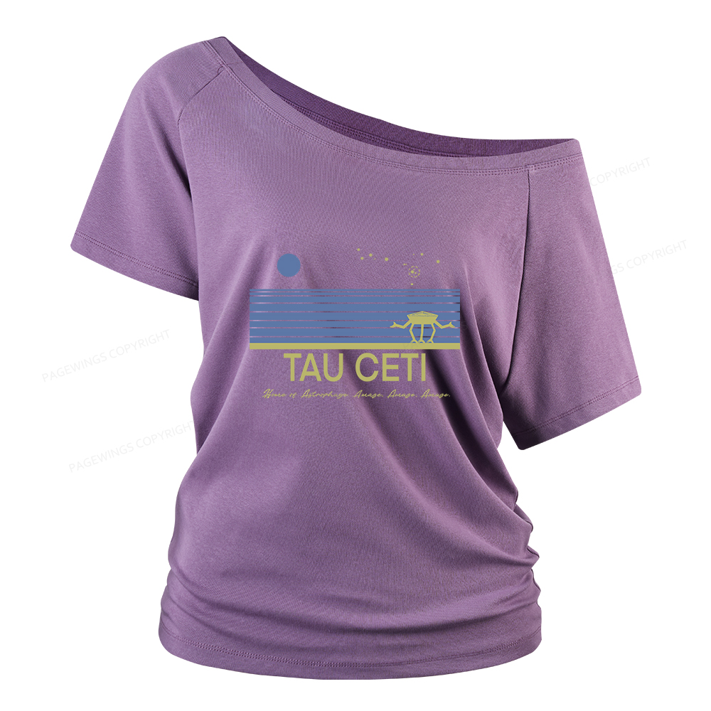 Pagewings Tau Ceti Women Off Shoulder T-shirts