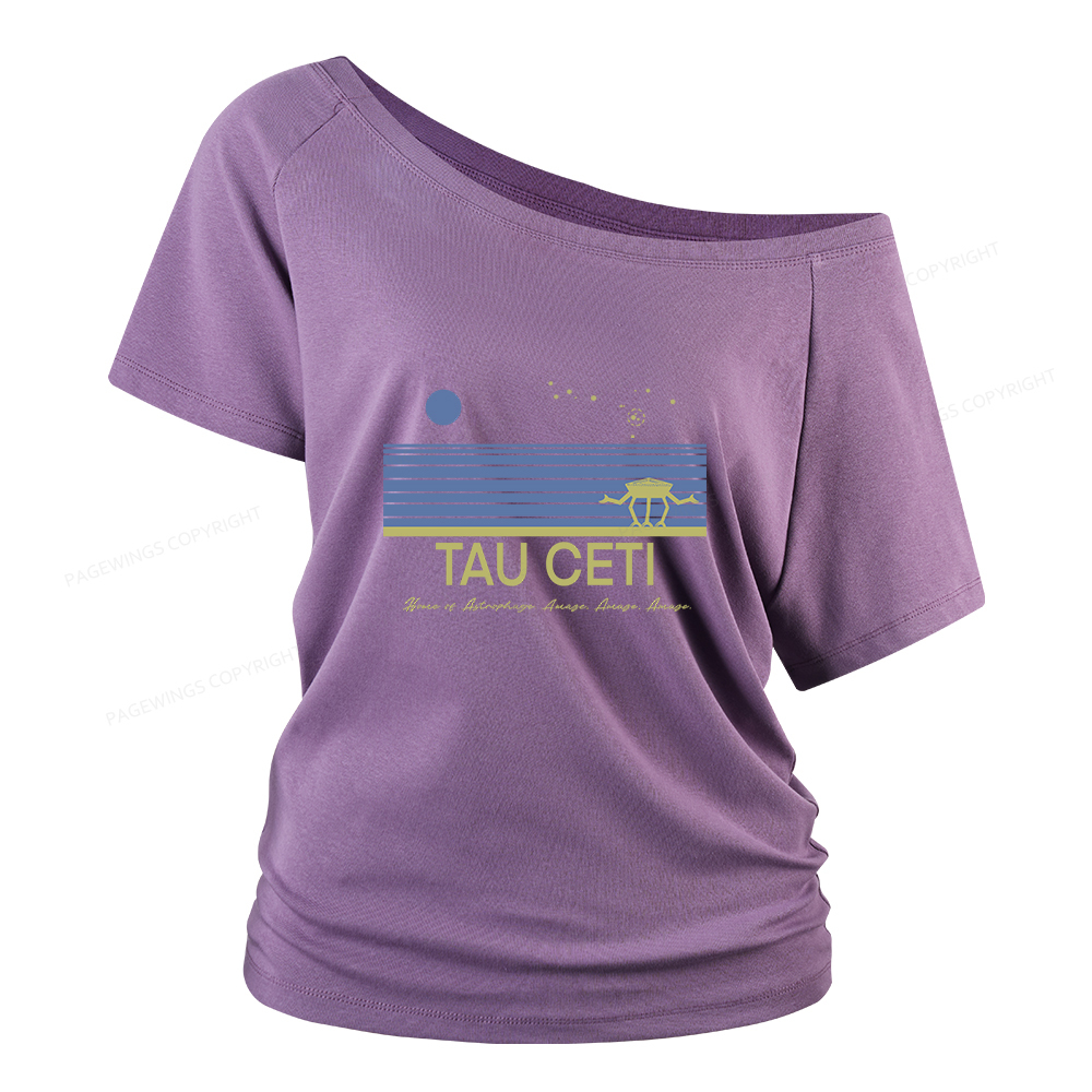 Pagewings Tau Ceti Women Off Shoulder T-shirts