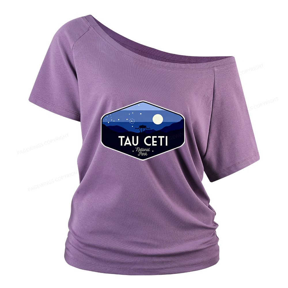Pagewings Tau Ceti Women Off Shoulder T-shirts