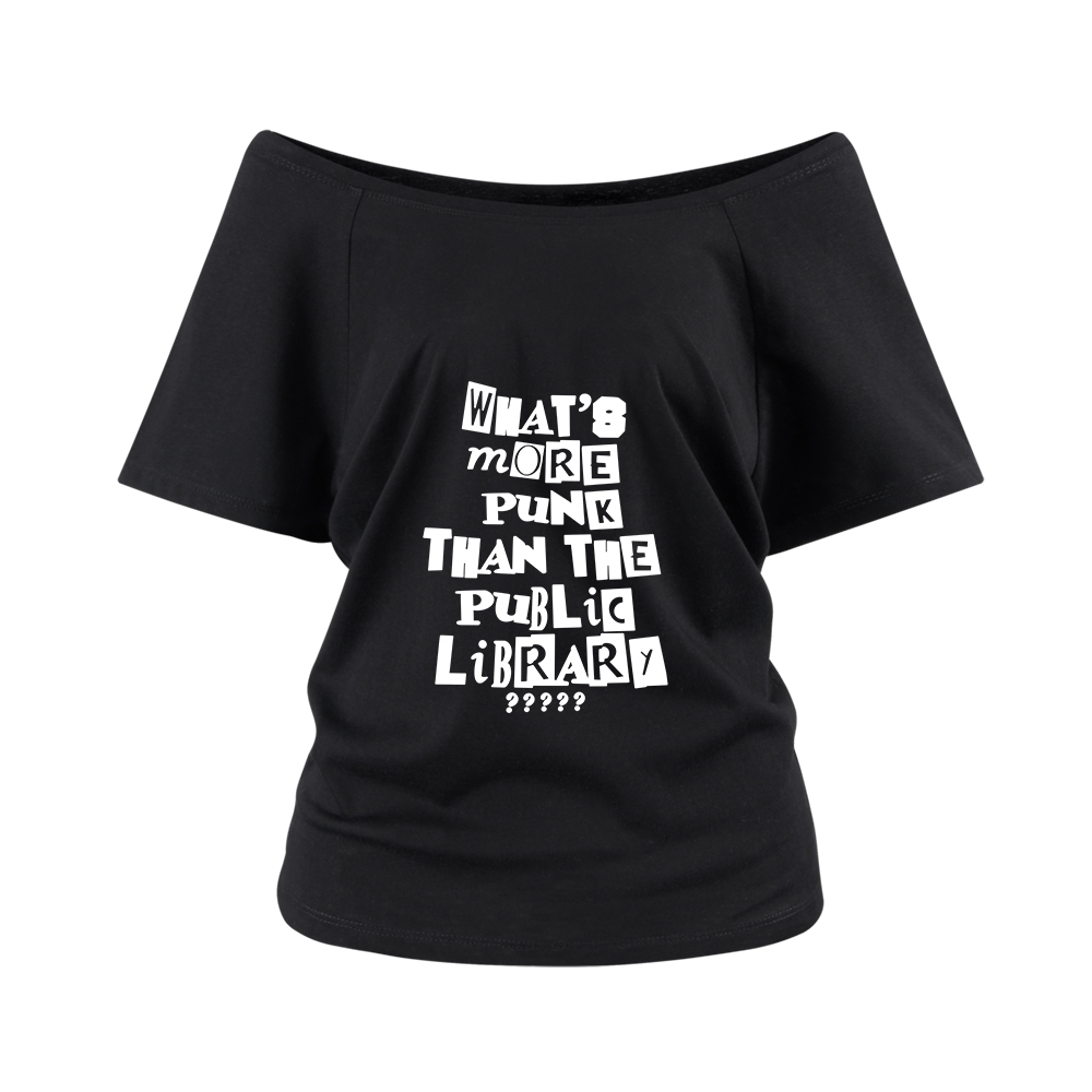Pagewings What’s More Punk Than The Library Off Shoulder Top