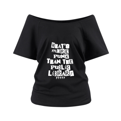 Pagewings What’s More Punk Than The Library Off Shoulder Top