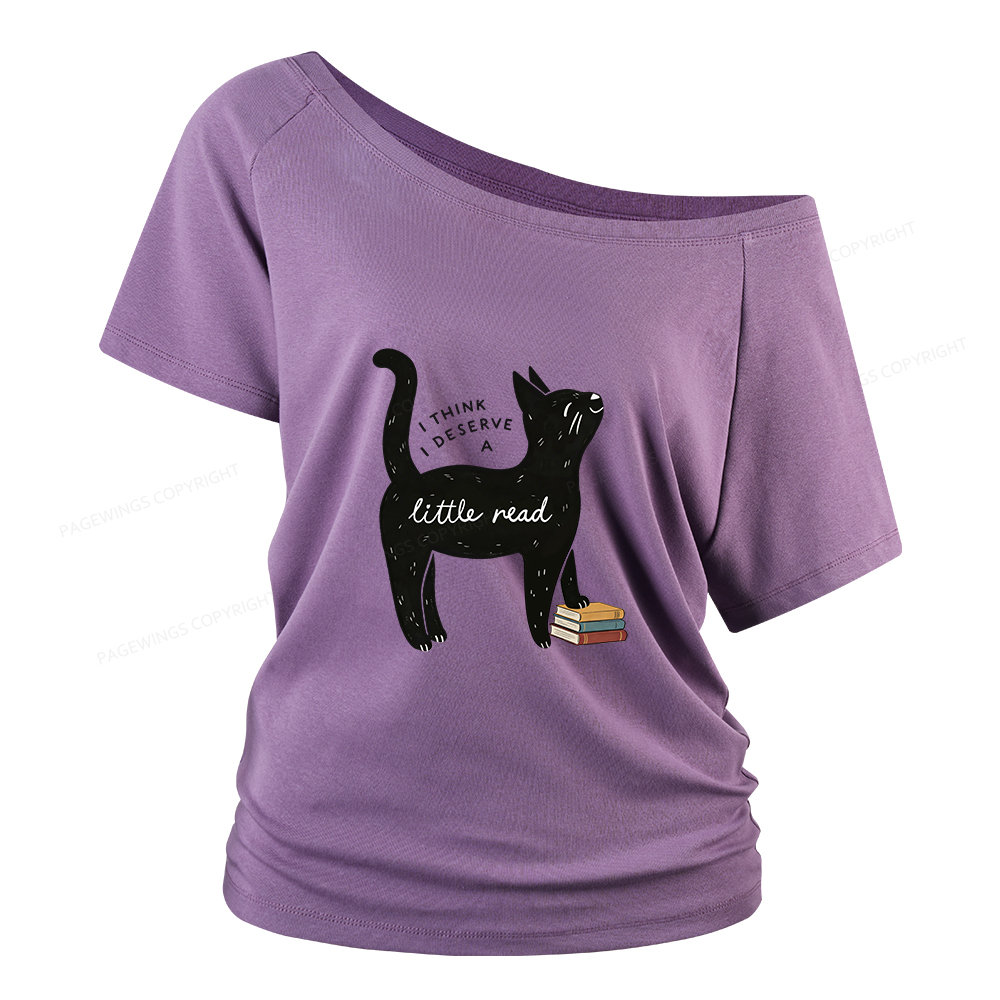Pagewings Little Read Women Off Shoulder T-shirts