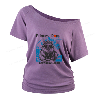 Pagewings Princess Donut Women Off Shoulder T-shirts