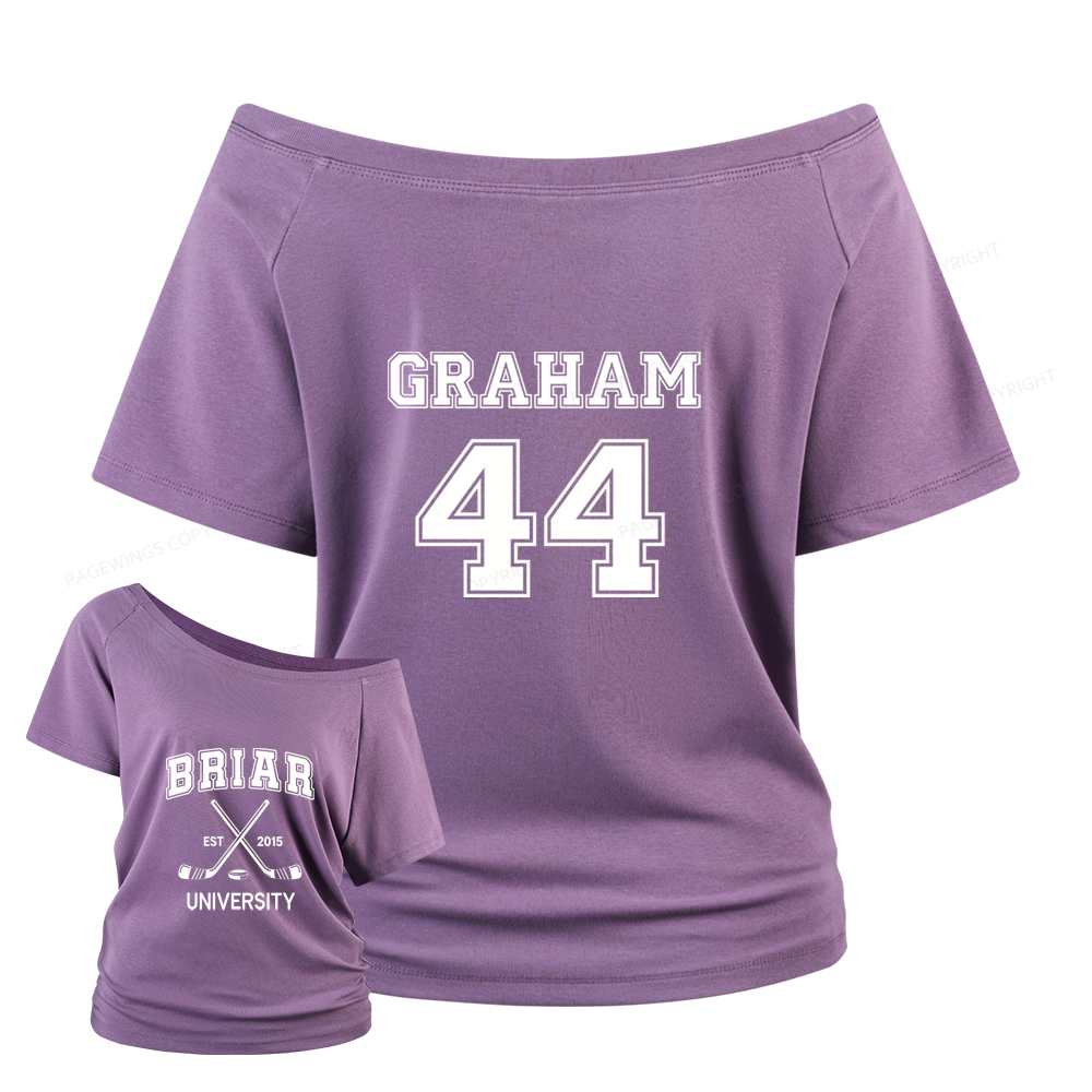Pagewings Hockey Romance Women Off Shoulder T-shirts