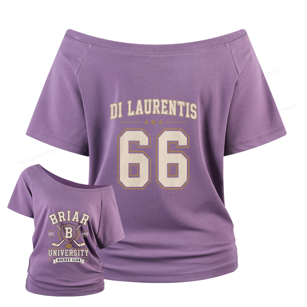 Pagewings Hockey Romance Women Off Shoulder T-shirts