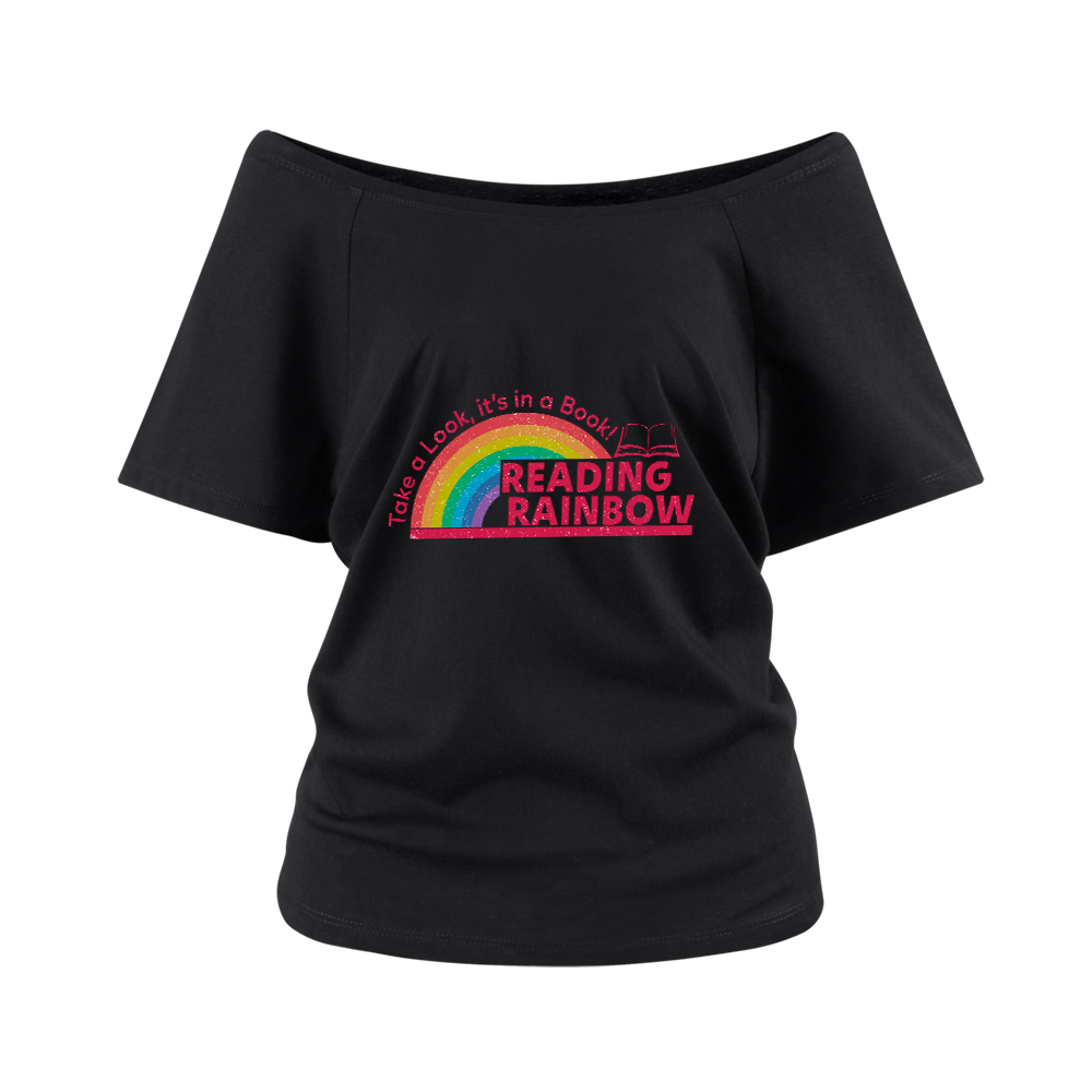 Pagewings Reading Rainbow Off Shoulder Top