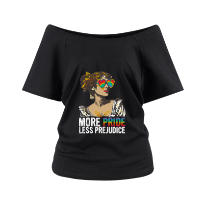 Pagewings More Pride Less Prejudice Off Shoulder Top