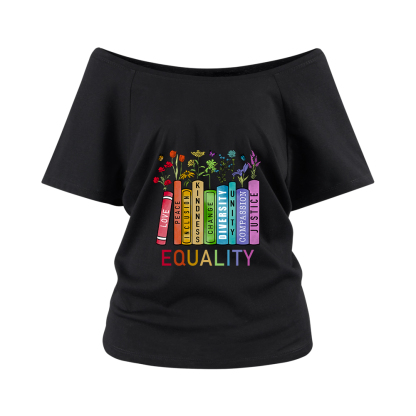 Pagewings Equal Rights Off Shoulder T-shirts