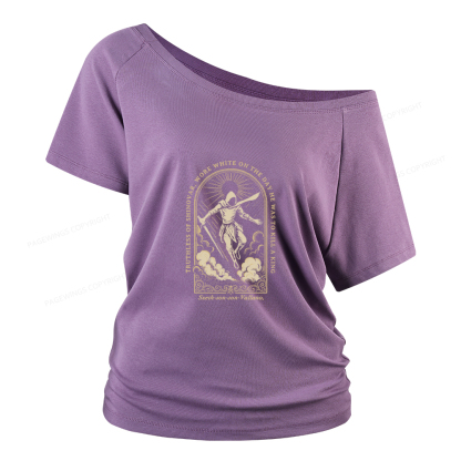 Pagewings Truthless of Shinovar Women Off Shoulder T-shirts