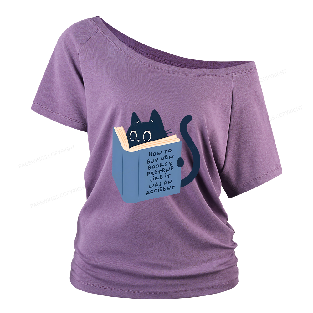 Pagewings How To Buy New Books Women Off Shoulder T-shirts