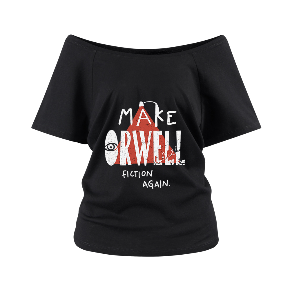 Pagewings Make Orwell Fiction Again Off Shoulder Top