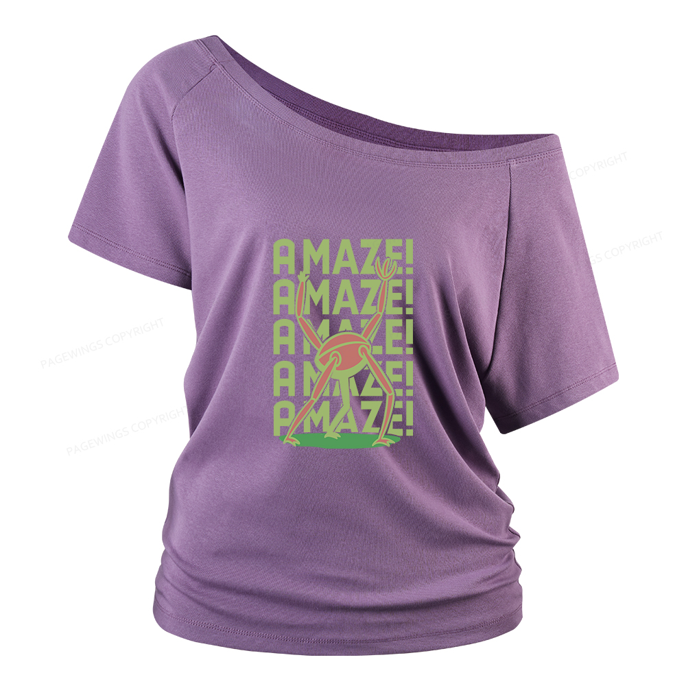Pagewings Rocky Amaze Women Off Shoulder T-shirts