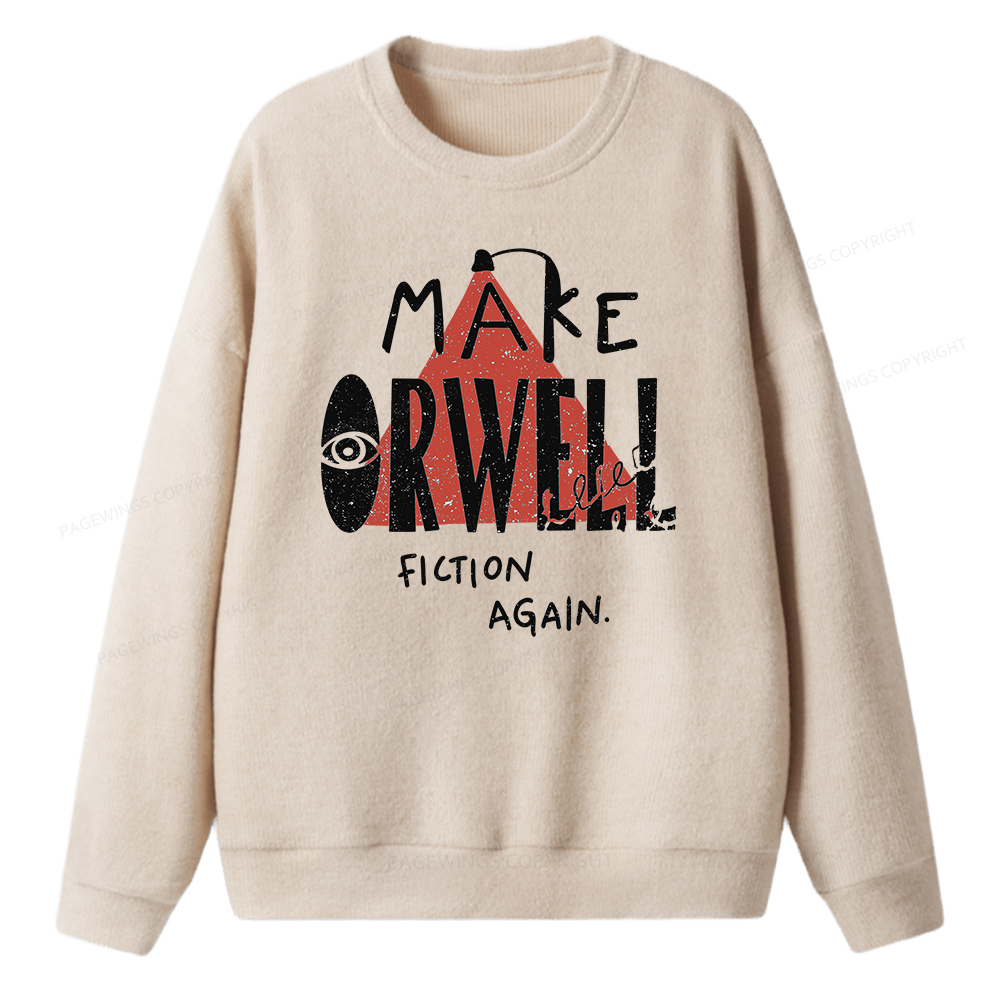 Pagewings Make Orwell Fiction Again Unisex Knit Sweatshirt