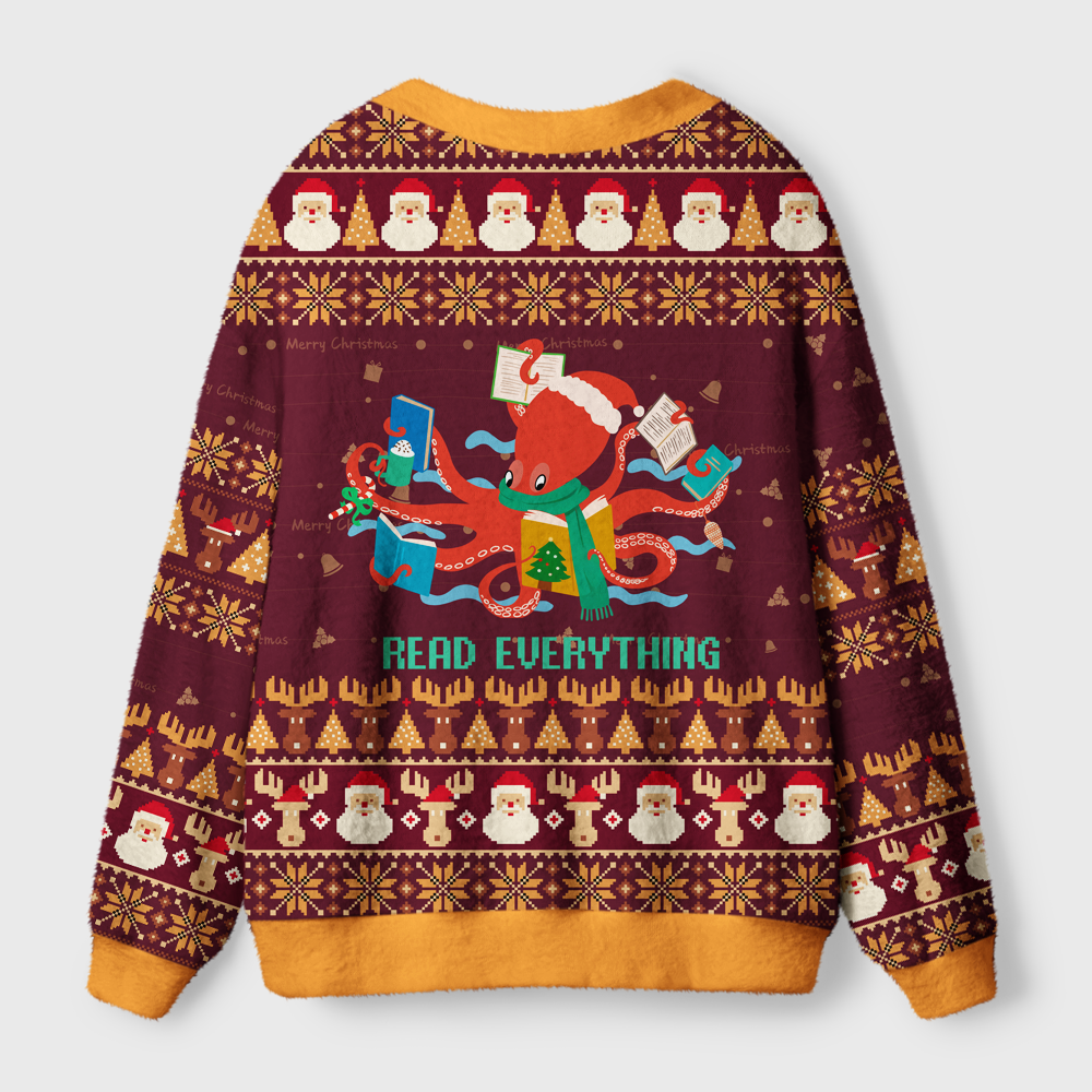 Pagewings Read Everything Light Knit Unisex Cardigan Sweaters
