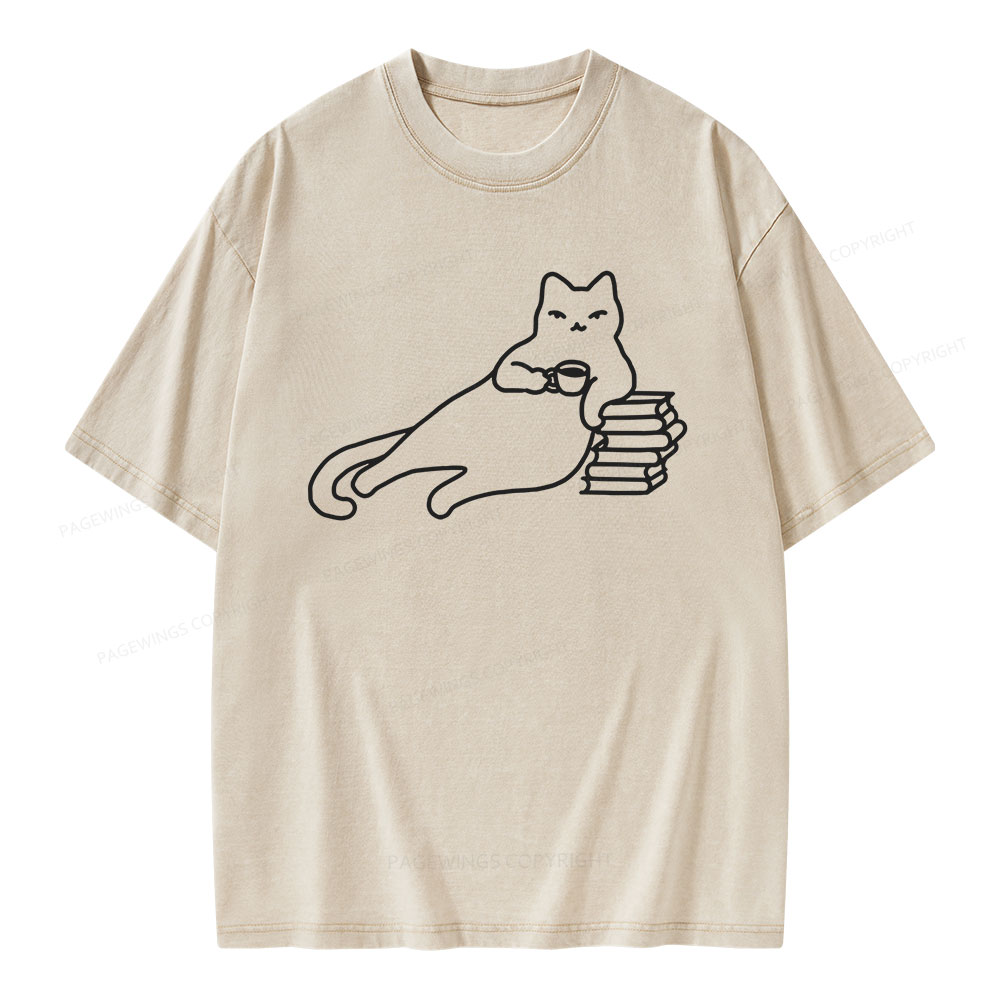 Pagewings Book Lover Shirt For Women Unisex Washed T-shirt