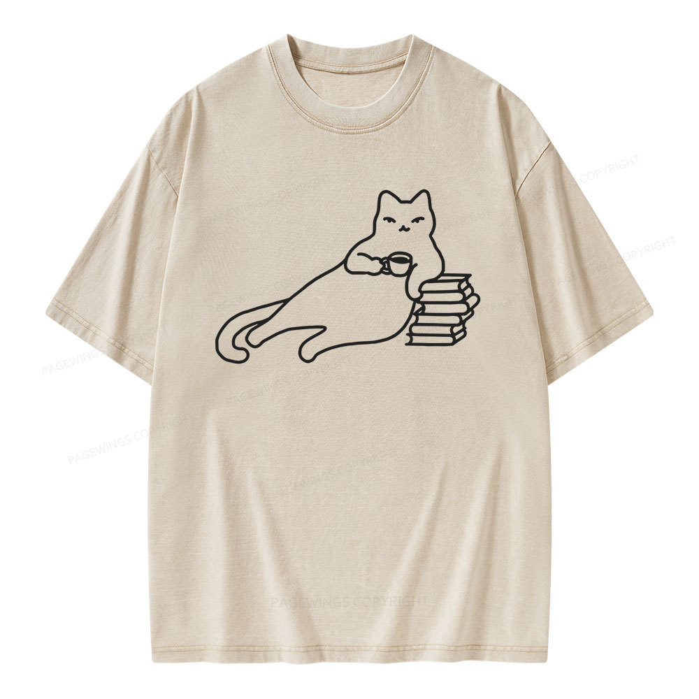 Pagewings Book Lover Shirt For Women Unisex Washed T-shirt