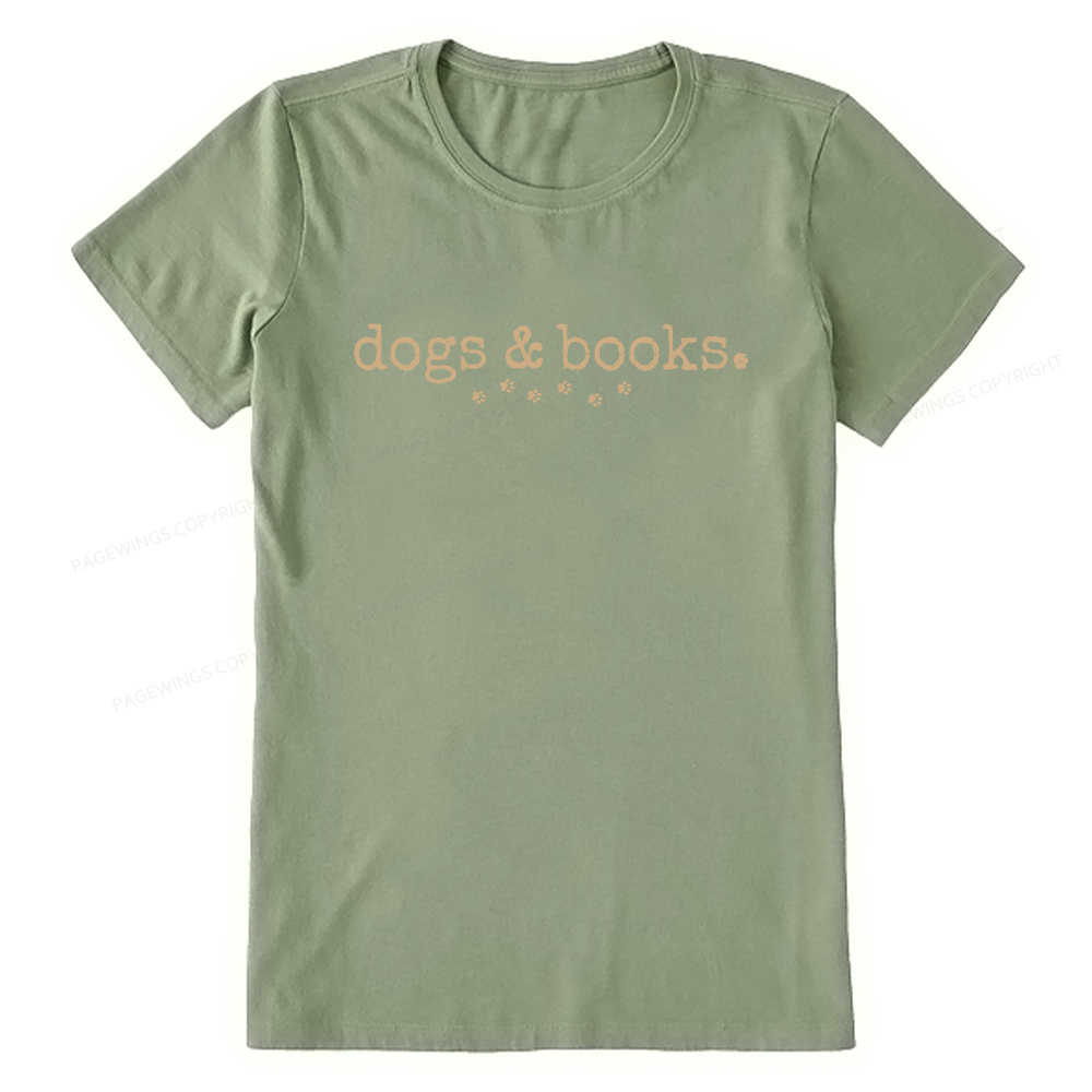 Pagewings Dogs & Books Unisex Classic T-shirt