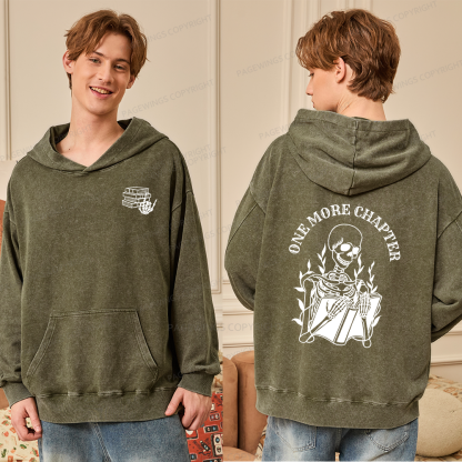 Pagewings One More Chapter Unisex Washed Hoodie