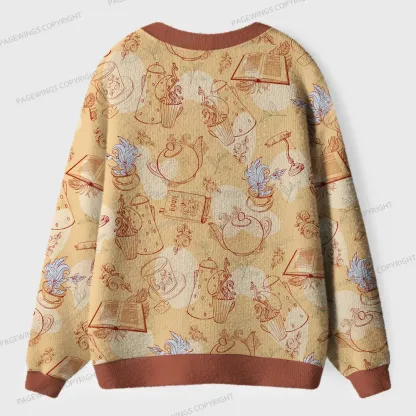Pagewings Book Unisex Ugly Cardigan Sweaters