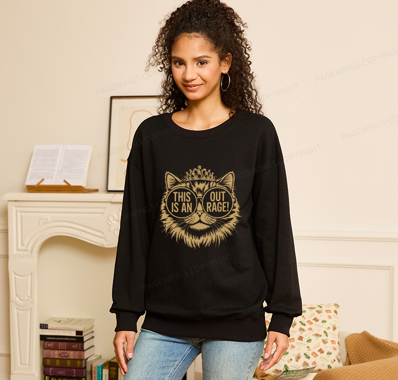 Pagewings This Is An Outrage Unisex Classic Sweatshirt