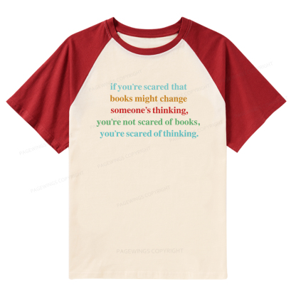 Pagewings Censorship Social Justice Shirt Booktrovert Raglan T-shirt