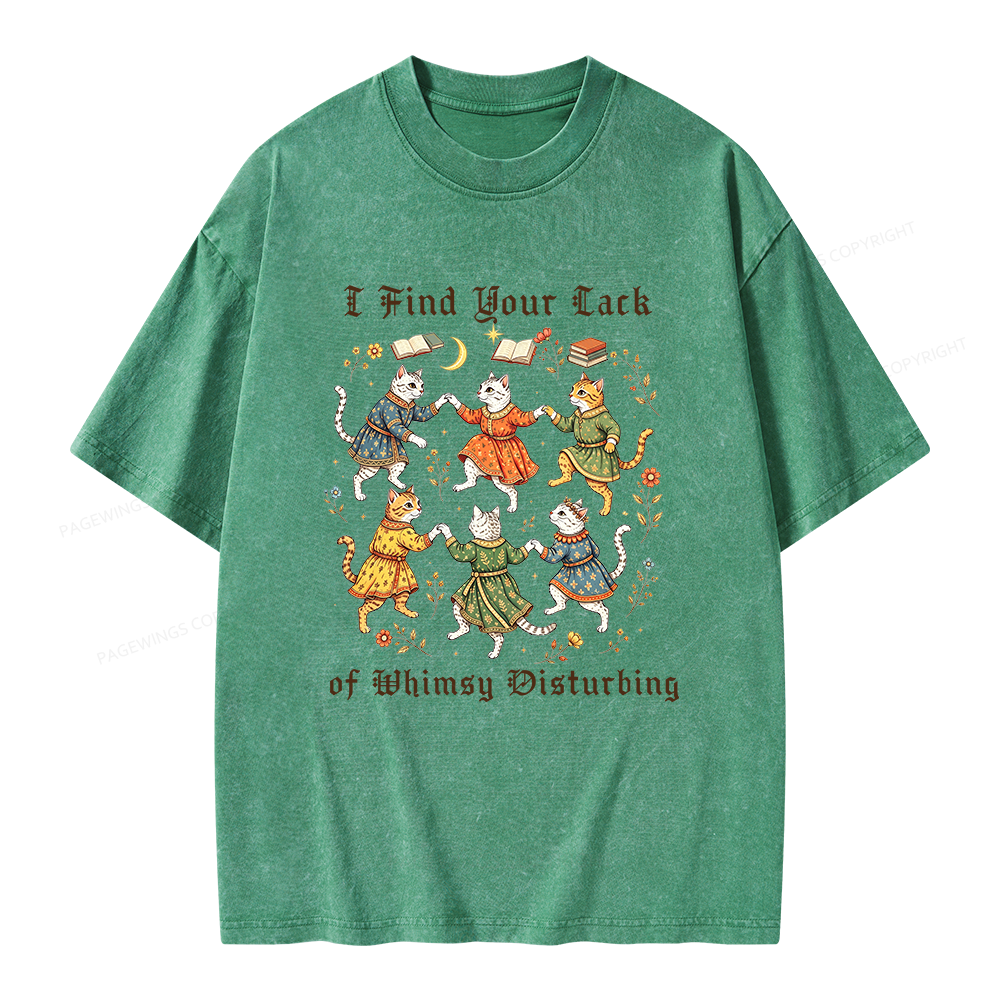 Pagewings I Find Your Lack of Whimsy Disturbing Unisex Washed T-shirt