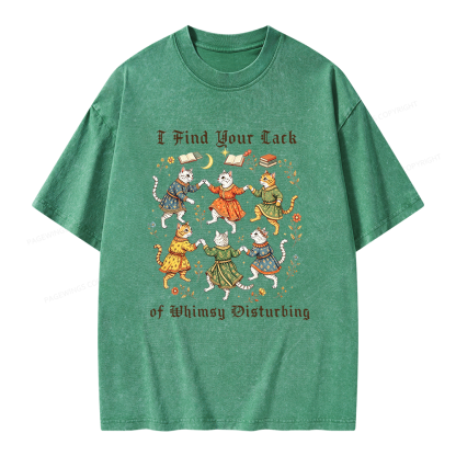 Pagewings I Find Your Lack of Whimsy Disturbing Unisex Washed T-shirt