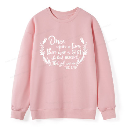 Pagewings There Was A Girl Who Loved Books Unisex Classic Sweatshirt