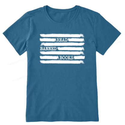 Pagewings Read Banned Books Bookworm Librarian Unisex Classic T-shirt