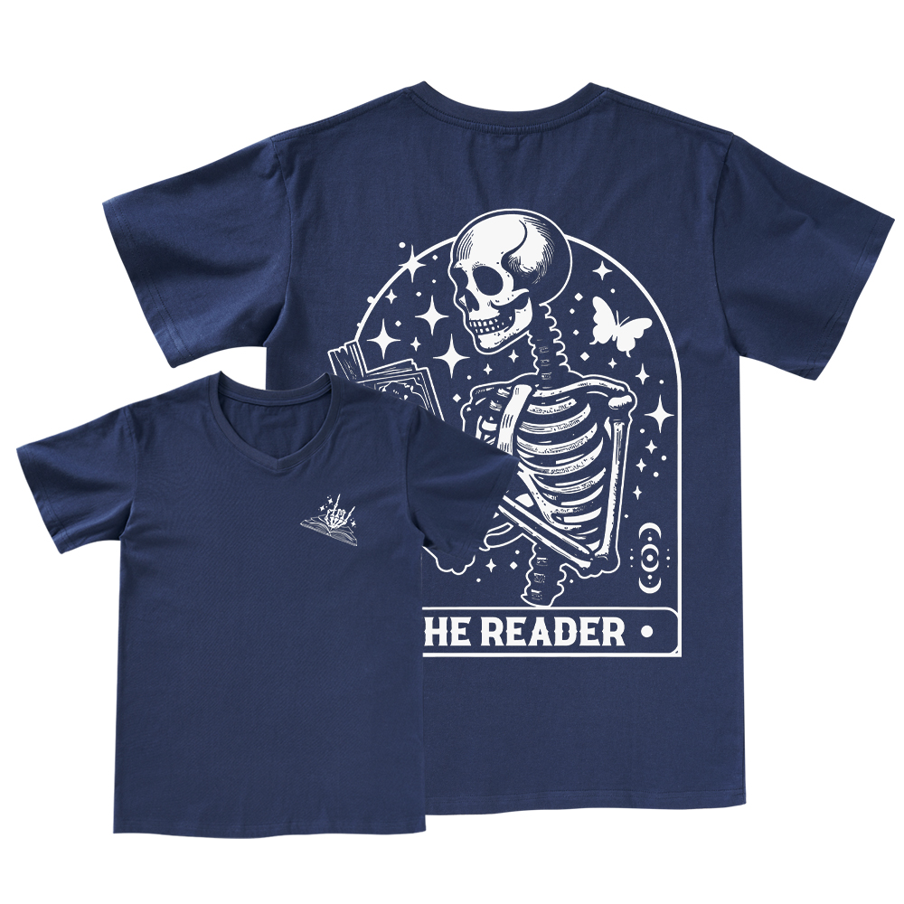 Pagewings The Reader Tarot Card Shirt V-neck T-shirt