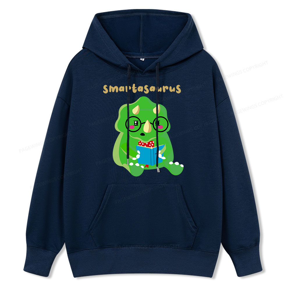 Pagewing Smart Dinosaur Is Reading Seriously Unisex Classic Hoodie
