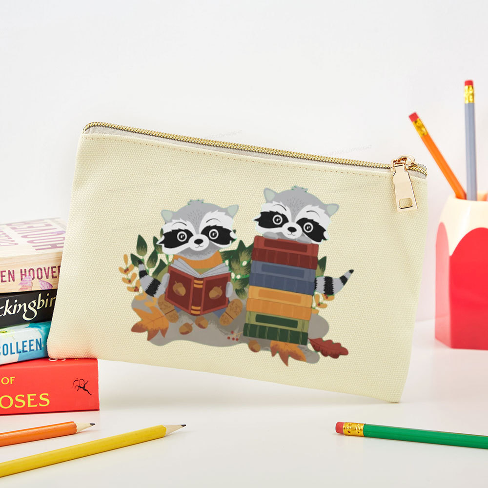 Pagewings Two Raccoons with Books Pouch