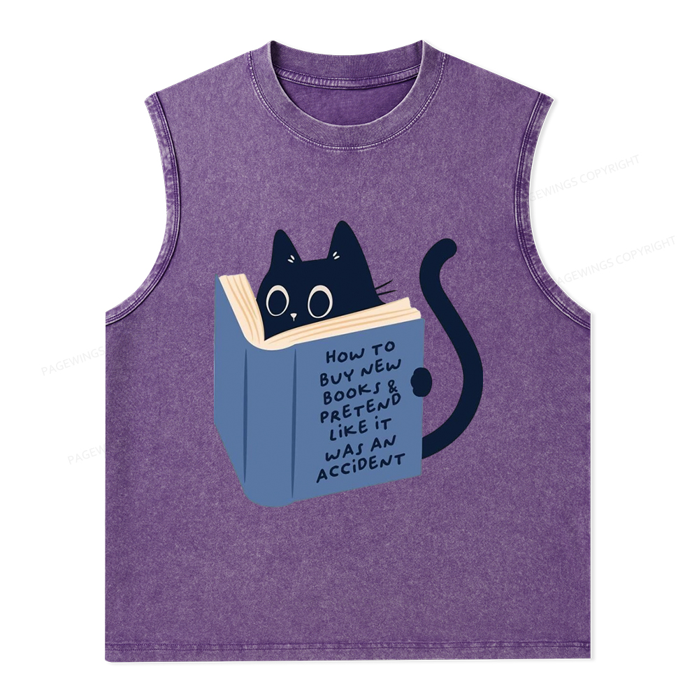 Pagewings 1984 Book Unisex Washed Tank Top