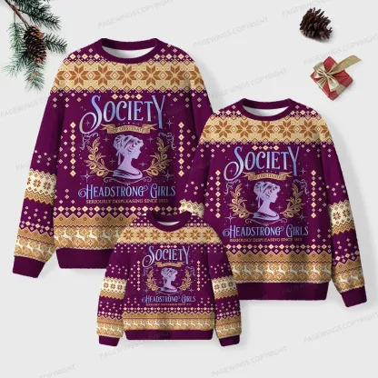 Pagewings He Sees What You've Been Reading Unisex Ugly Knit Sweatshirt