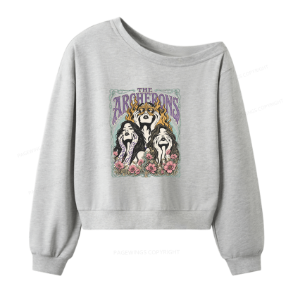 Pagewings Fantasy Book Lover Women Off Shoulder Sweatshirt