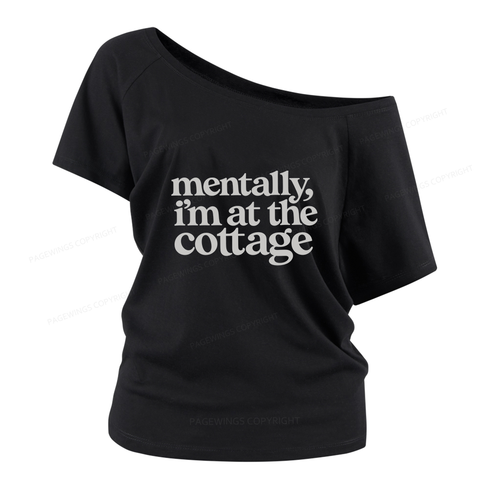 Pagewings At The Cottage Women Off Shoulder T-shirts