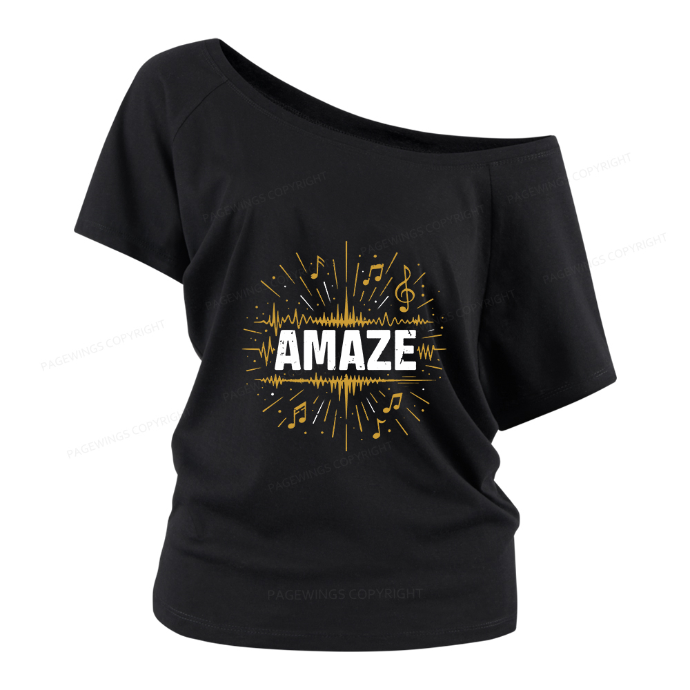 Pagewings Amaze Women Off Shoulder T-shirts