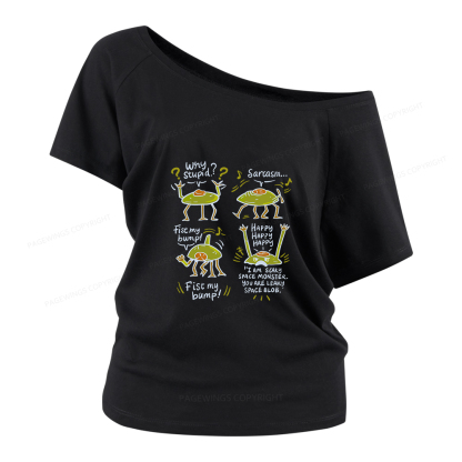 Pagewings Rocky Amaze Book Lover Women Off Shoulder T-shirts