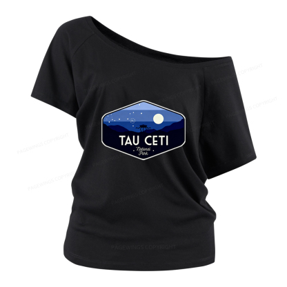 Pagewings Tau Ceti Women Off Shoulder T-shirts