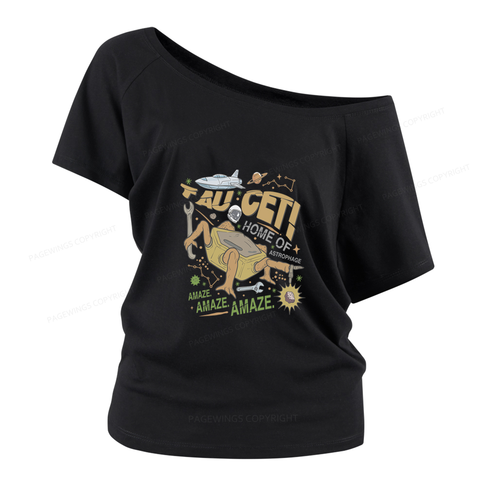 Pagewings Rocky Bookish Women Off Shoulder T-shirts