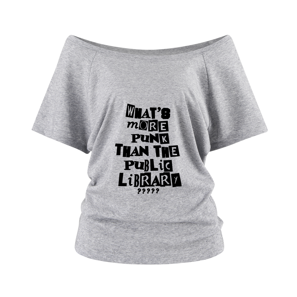 Pagewings What’s More Punk Than The Library Off Shoulder Top