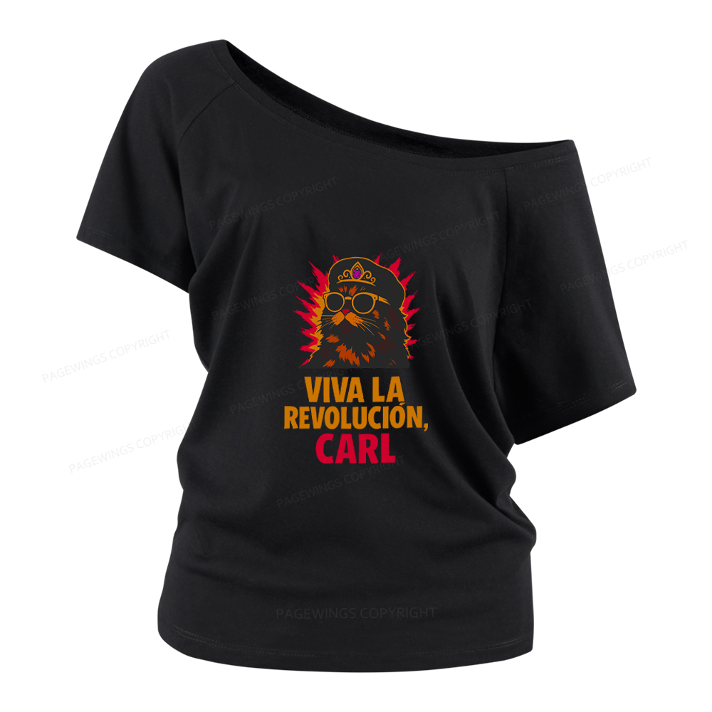 Pagewings Viva La Revolucion Women Off Shoulder T-shirts