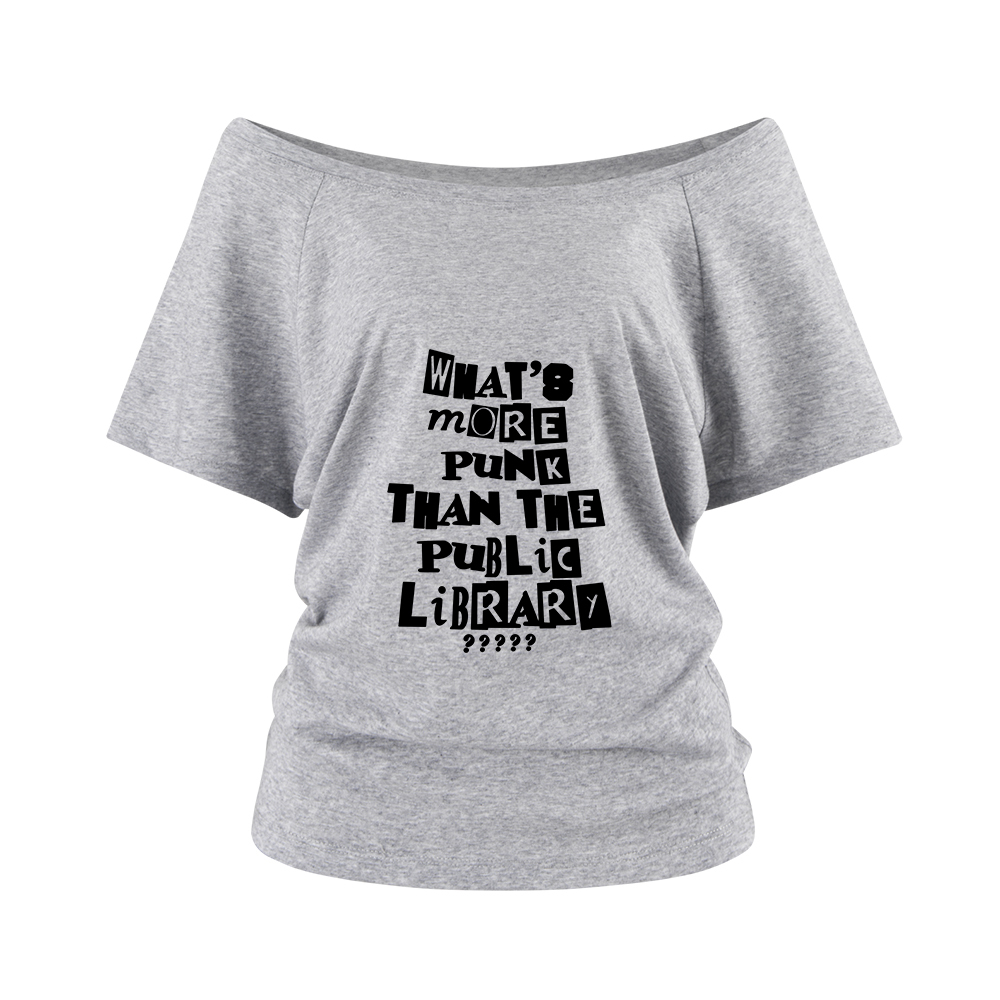 Pagewings What’s More Punk Than The Library Off Shoulder Top